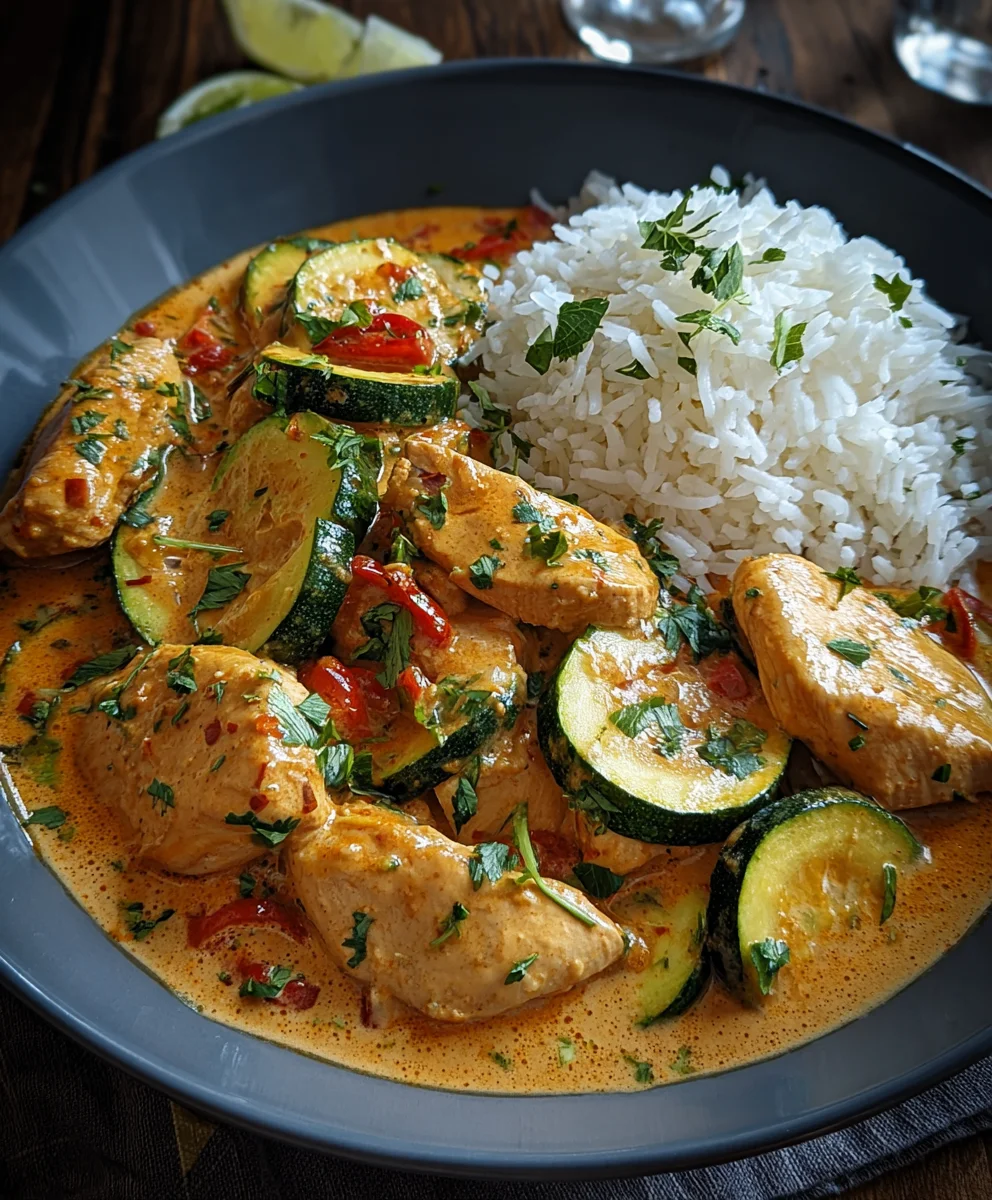 Paprika Zucchini Hähnchen: Cremig & Lecker