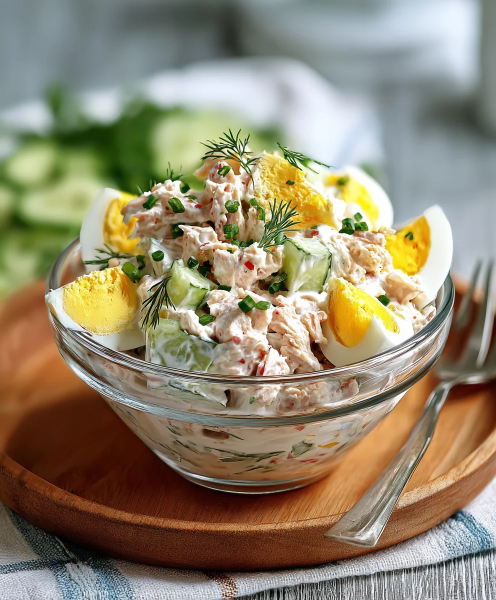 Thunfischsalat mit Ei: Herzhaft & cremig