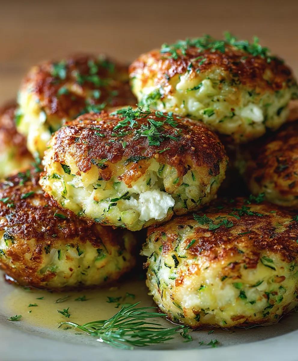 Knusprige Zucchini-Feta-Bällchen: Einfach & Lecker