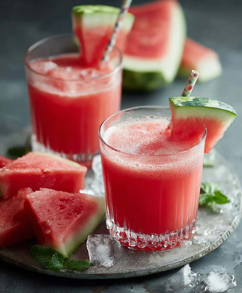 Erfrischende Wodka Melone Limonade | Leichter Drink