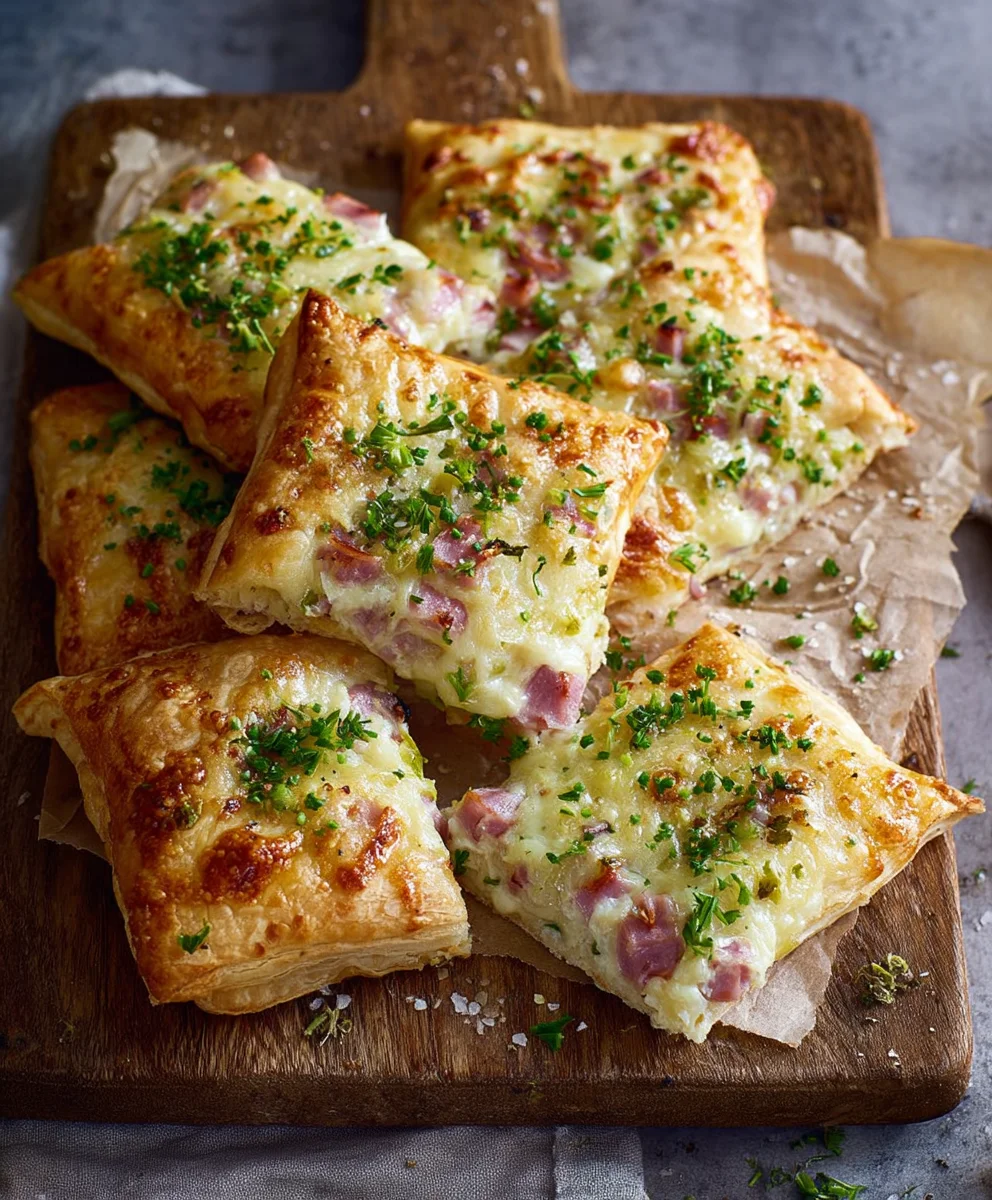 Flammkuchen Taschen mit Gouda: Einfaches Rezept