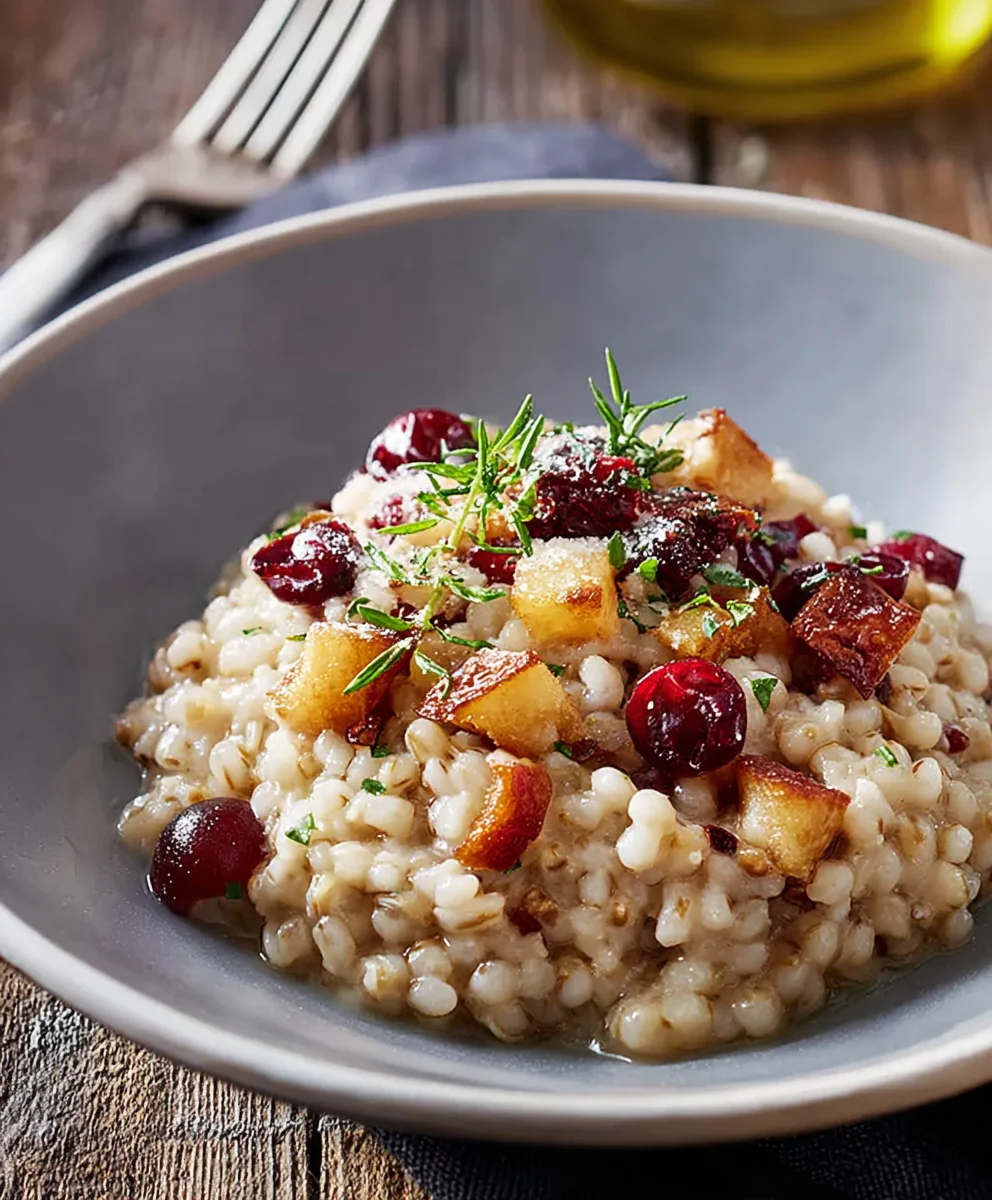 Buchweizen-Risotto mit Cranberrys (vegan, nussfrei)