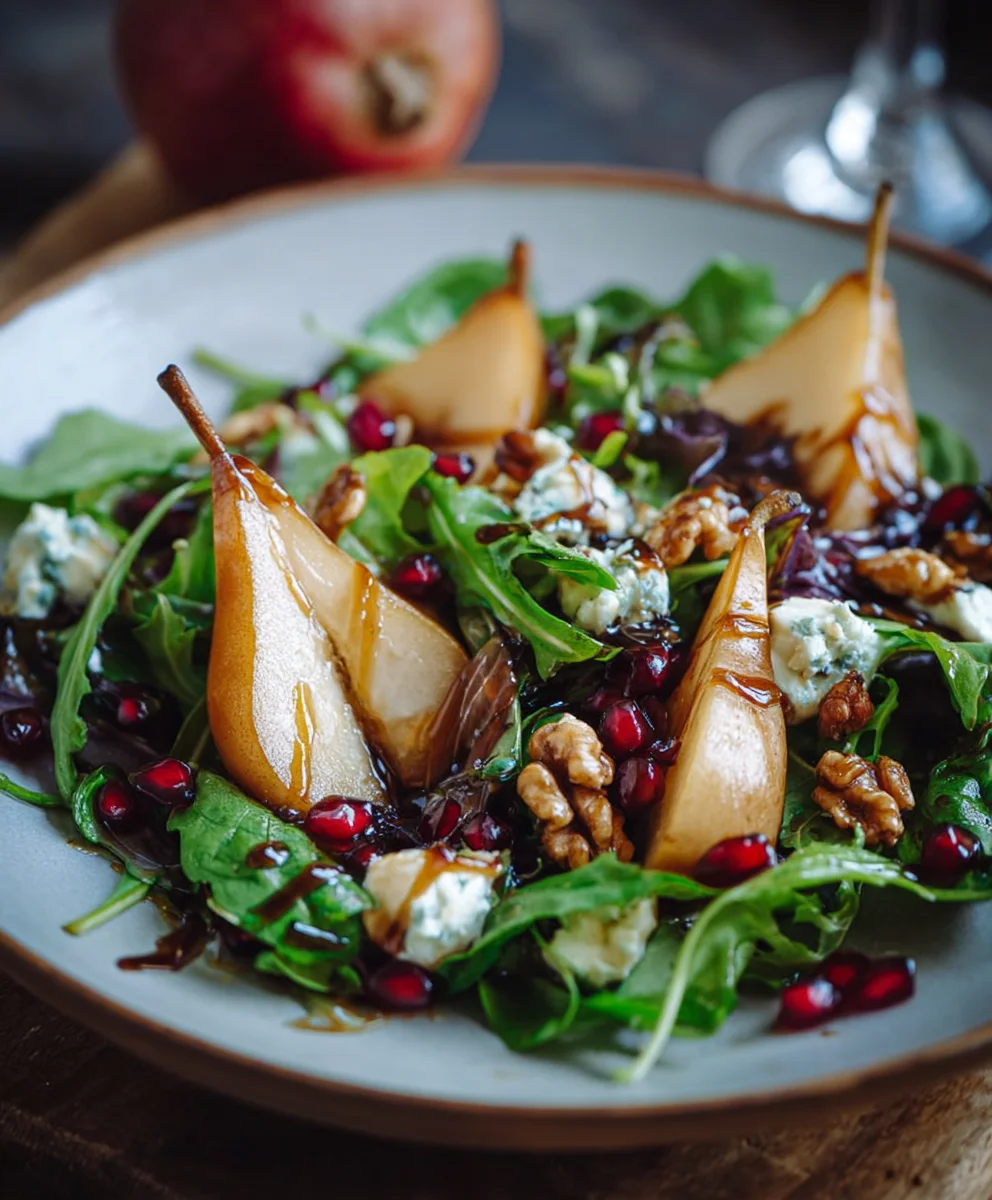 Herbstsalat mit karamellisierten Birnen: Herbstgenuss