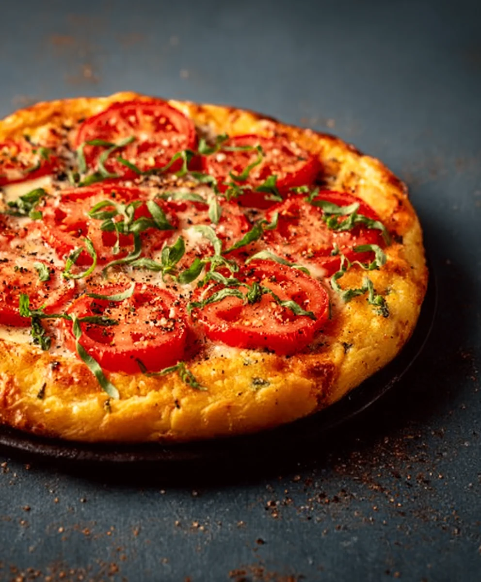 Maispizza mit Tomaten, Käse & Kräutern: Einfach lecker!