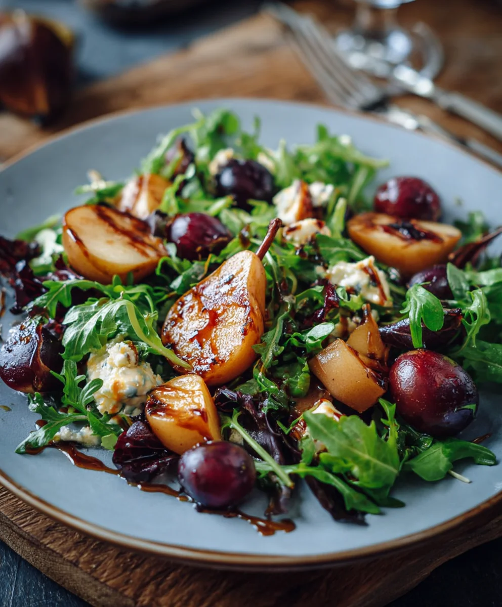 Herbstsalat mit karamellisierten Birnen: Herbstgenuss