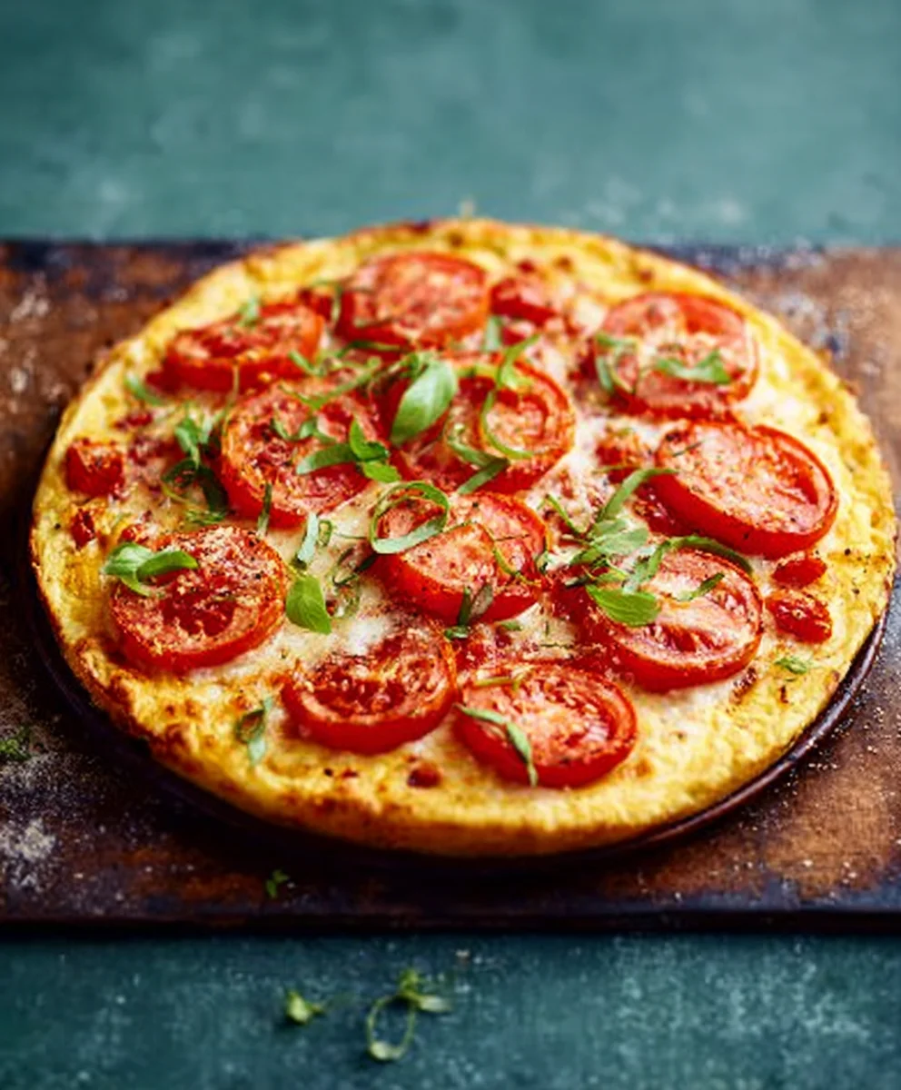 Maispizza mit Tomaten, Käse & Kräutern: Einfach lecker!