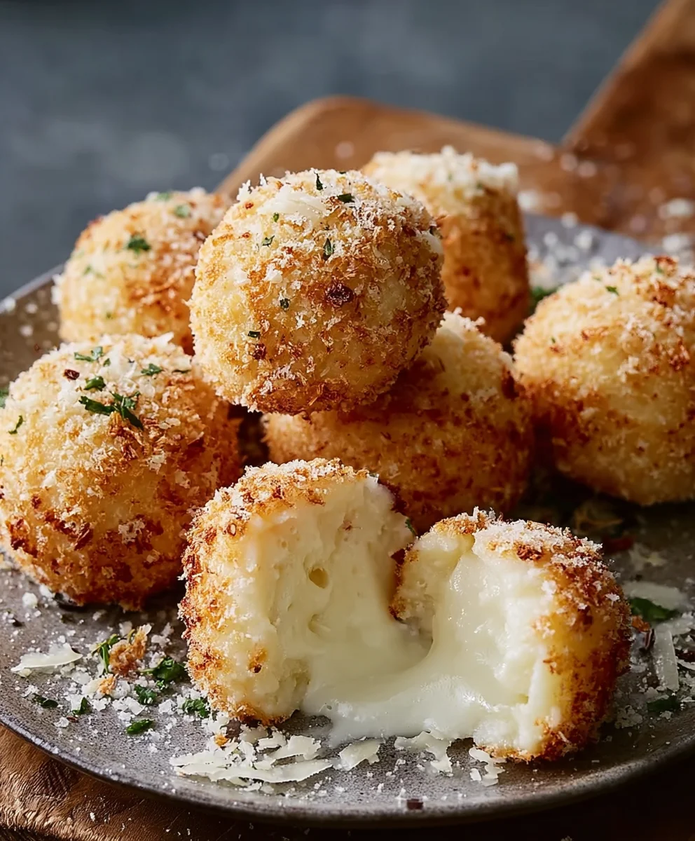 Käse-Mozzarella-Bällchen: Parmesan-Genuss