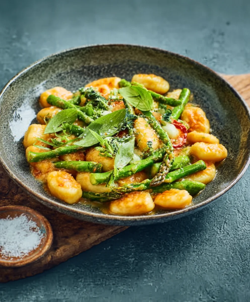 Spargel Gnocchi Pfanne: Cremig mit frischen Kräutern
