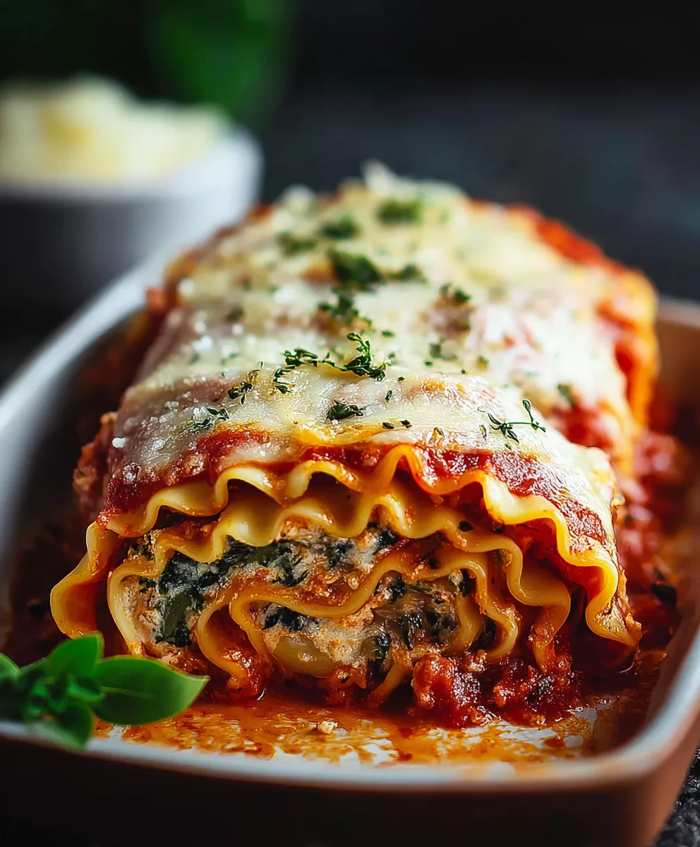 Vegane Lasagne-Rollen mit Spinat – Einfach & Lecker