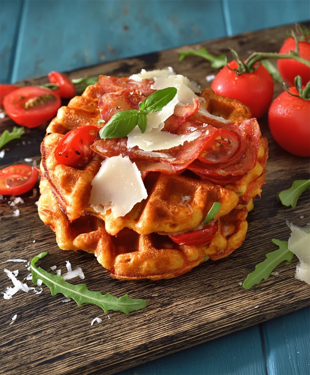 Pizzawaffeln: Schnelles & einfaches Rezept