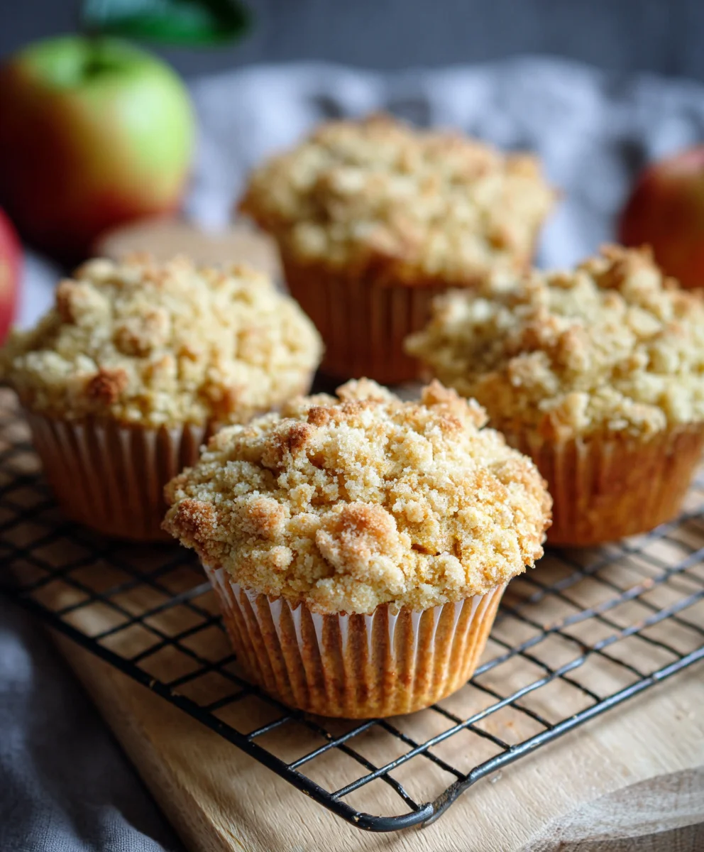 Knusprige Apfel-Muffins: Einfaches Streusel-Rezept