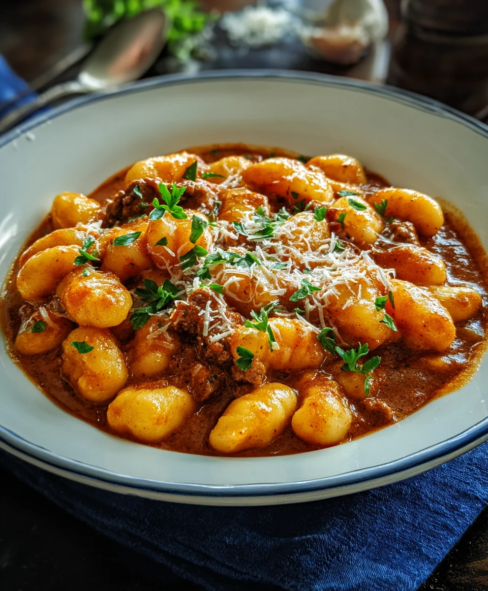 Gnocchi-Gulasch: Herzhaft & Einfach mit Rindfleisch