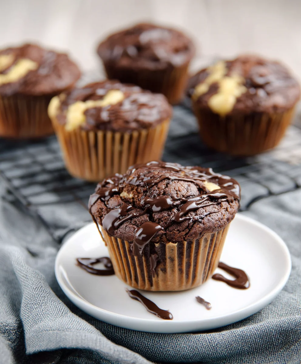 Double Chocolate Muffin-Cheesecake: Genuss pur!