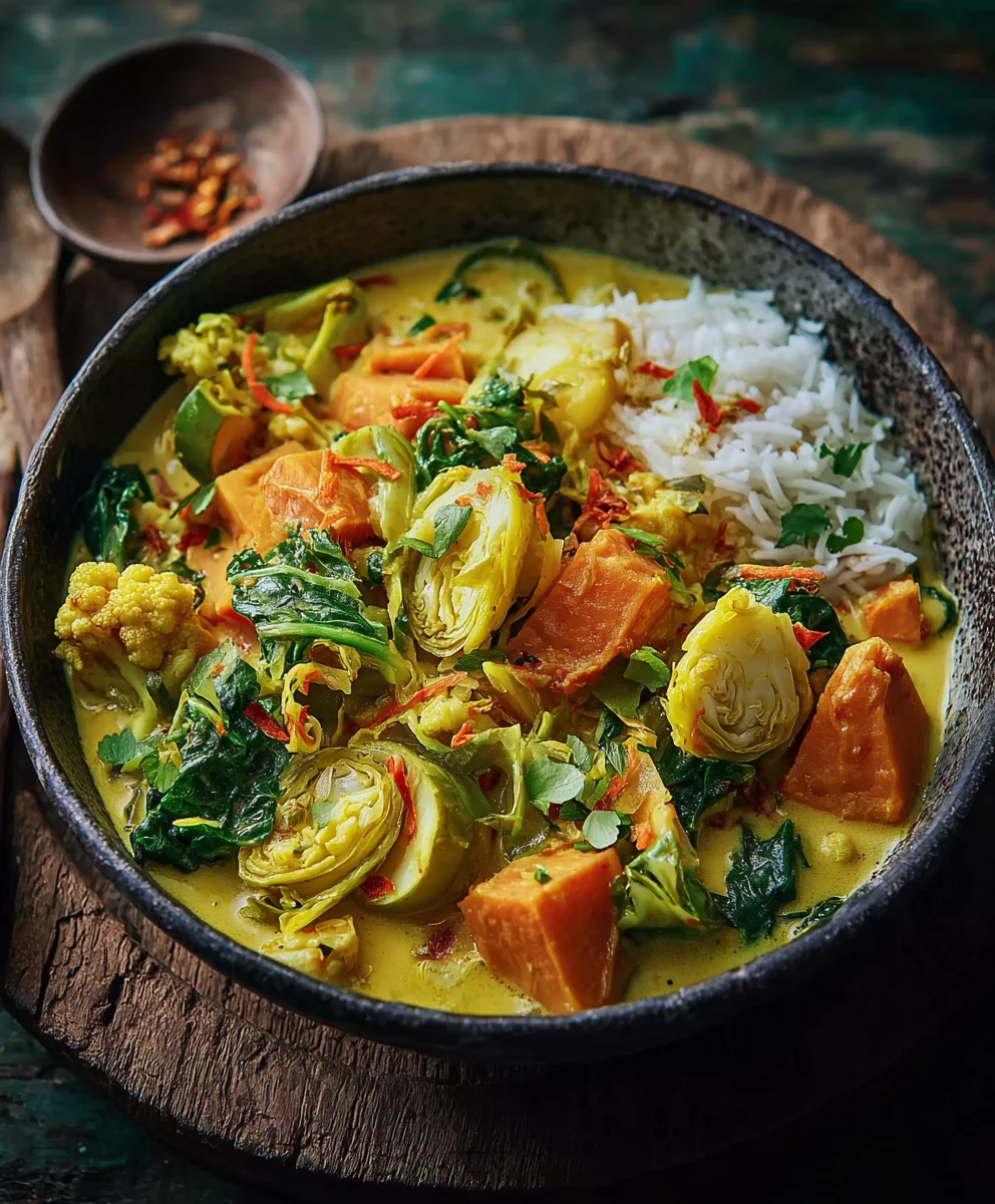 Wirsingcurry: Süßkartoffel-Aprikose vegan & lecker