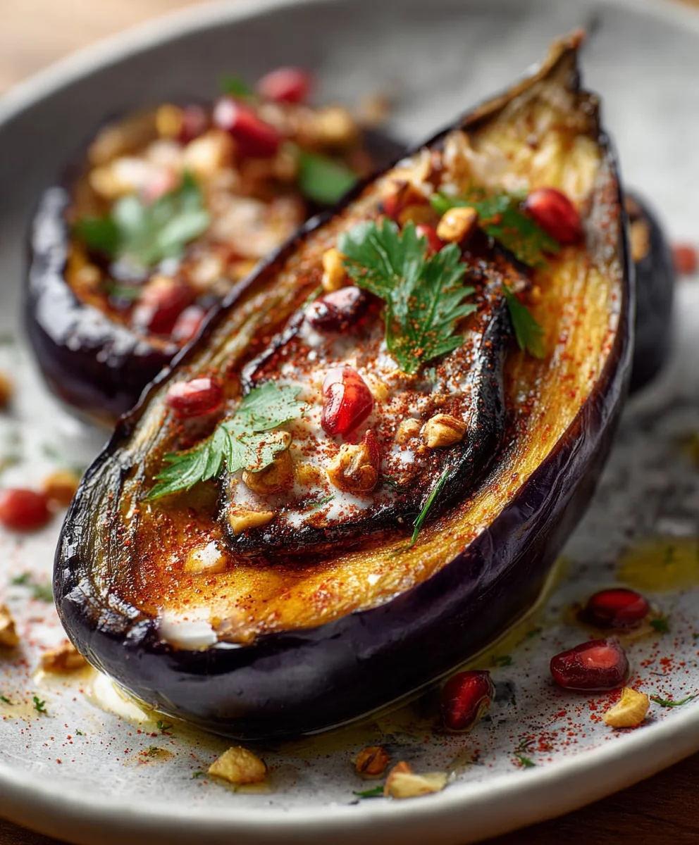 Würzig gefüllte Auberginen: Einfaches Rezept