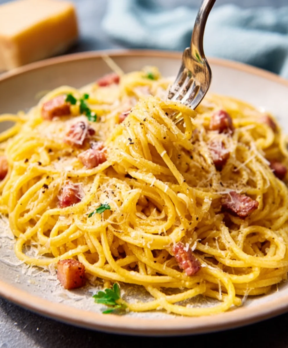 Saftige Rinder-Carbonara: Einfaches Spaghetti-Rezept