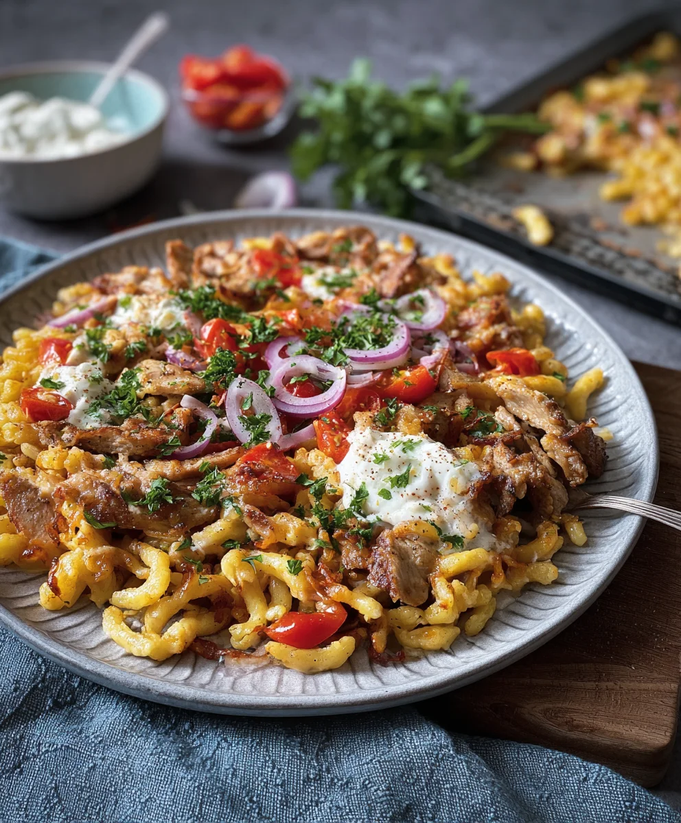 Gyros-Spätzle-Pfanne: Einfach & Lecker