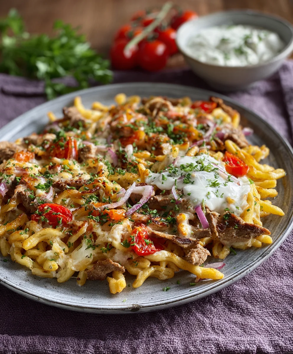 Gyros-Spätzle-Pfanne: Einfach & Lecker