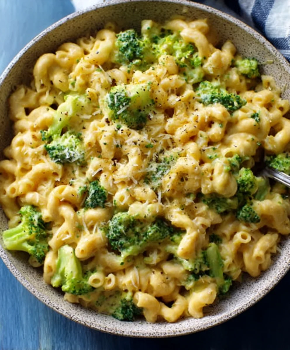 Schnelles gesunde Brokkoli Makkaroni mit Rindfleisch