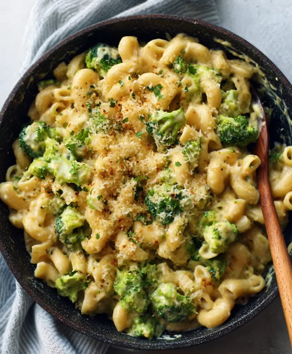 Schnelles gesunde Brokkoli Makkaroni mit Rindfleisch