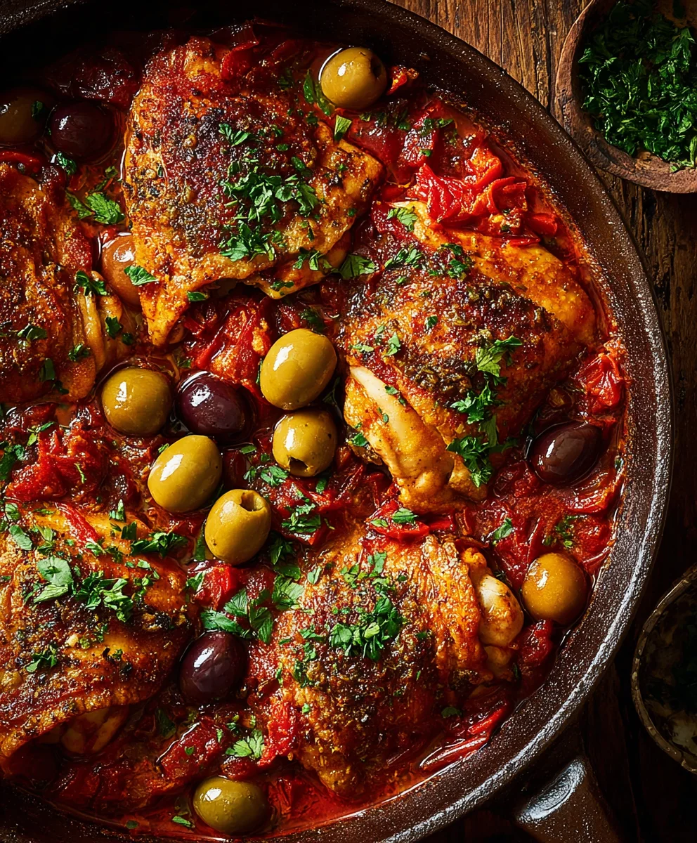 Saftiges Hähnchen Puttanesca im One Pot