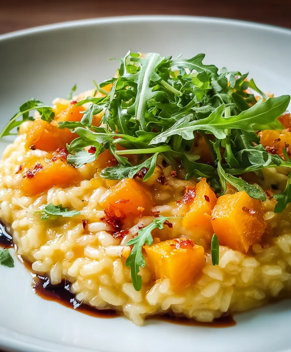 Kürbis Rucola Risotto: Cremiger Genuss | Rezept