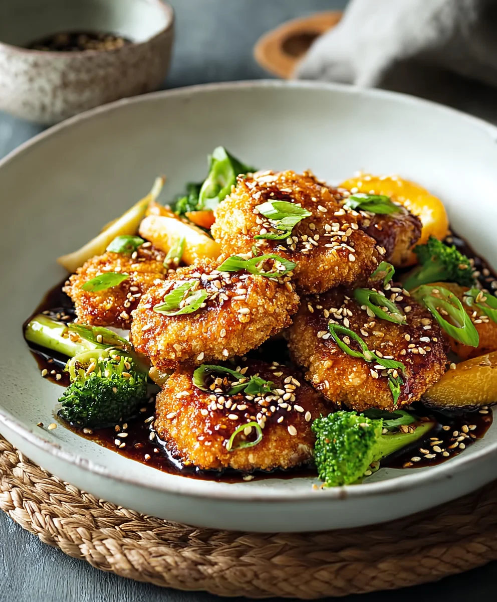 Sesam-Rindfleisch-Koteletts: Asia-Gemüse | Einfaches Rezept