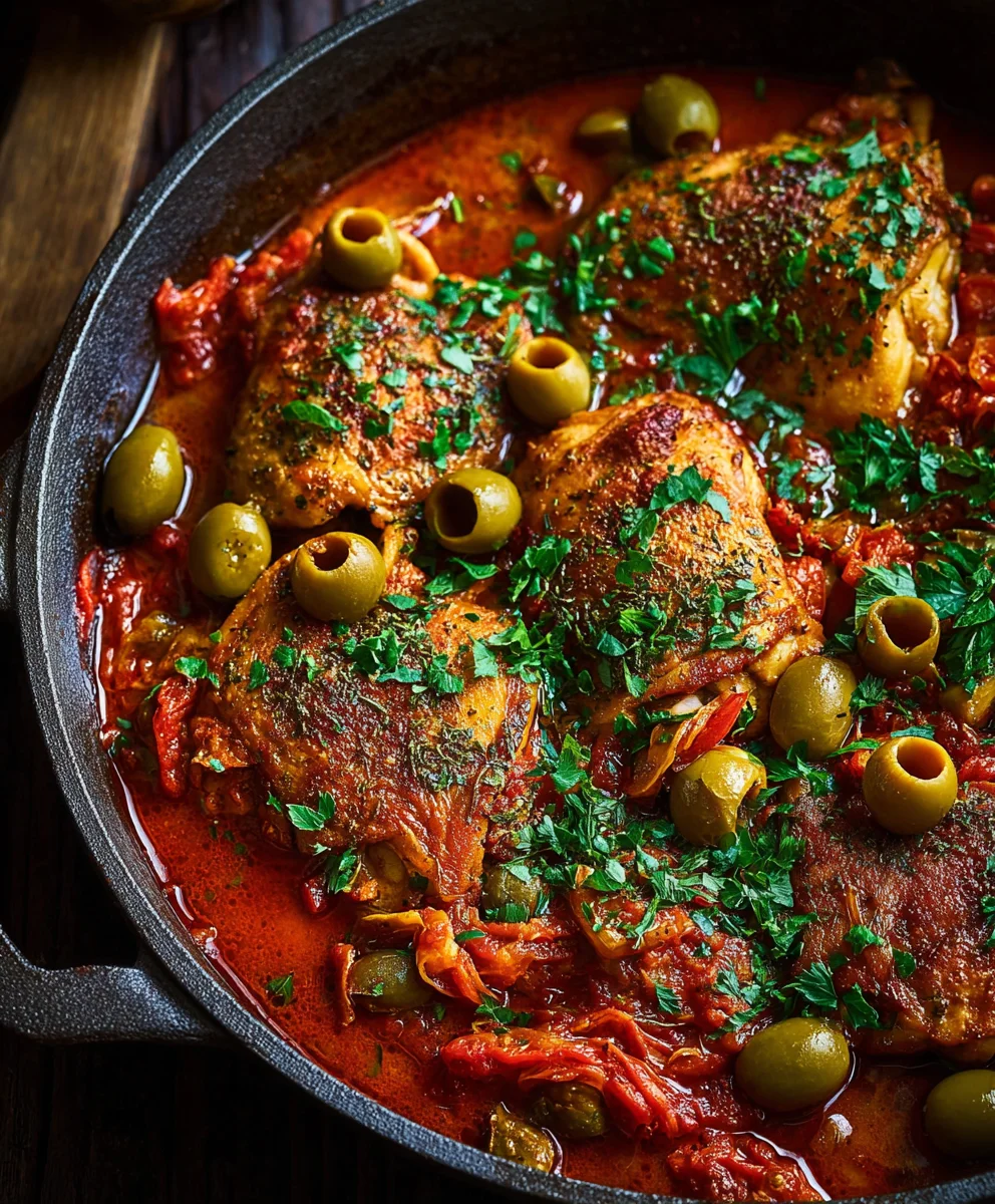 Saftiges Hähnchen Puttanesca im One Pot