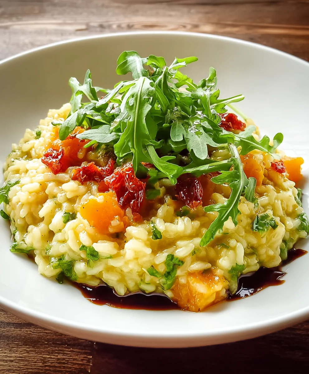 Kürbis Rucola Risotto: Cremiger Genuss | Rezept