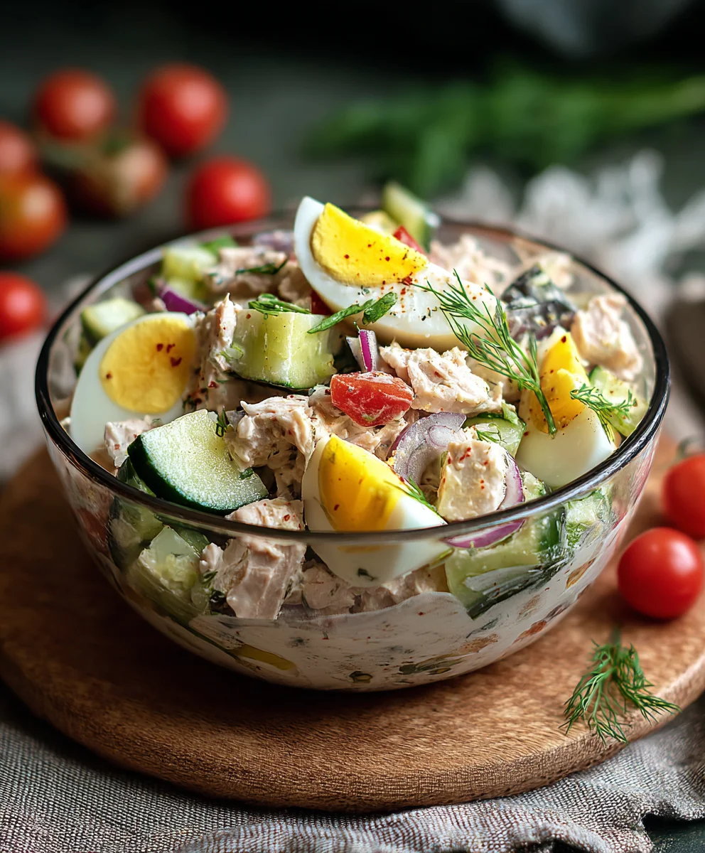 Thunfischsalat mit Ei: Herzhaft & cremig