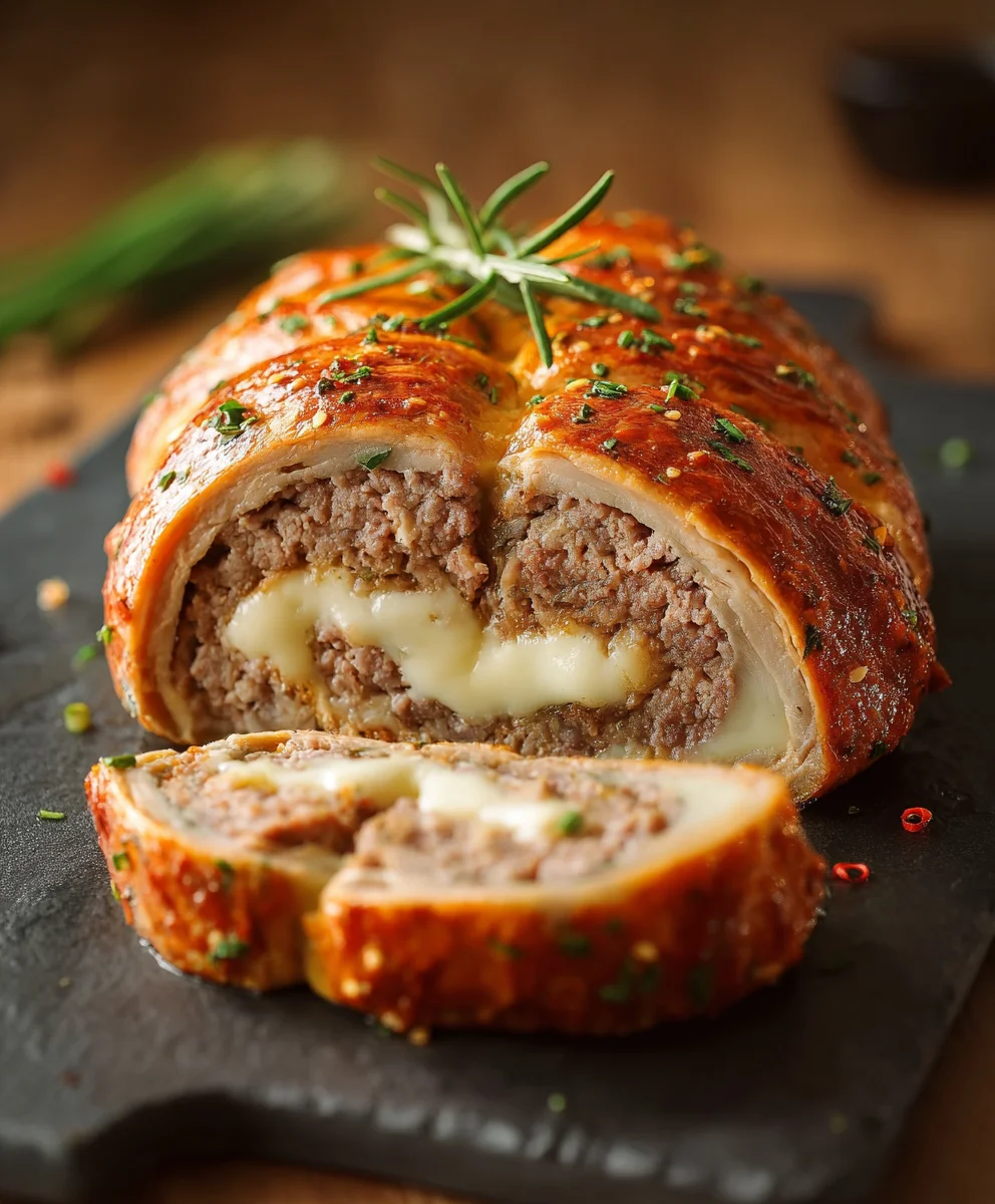 Hackfleisch-Käse-Rolle: Familien-Genuss