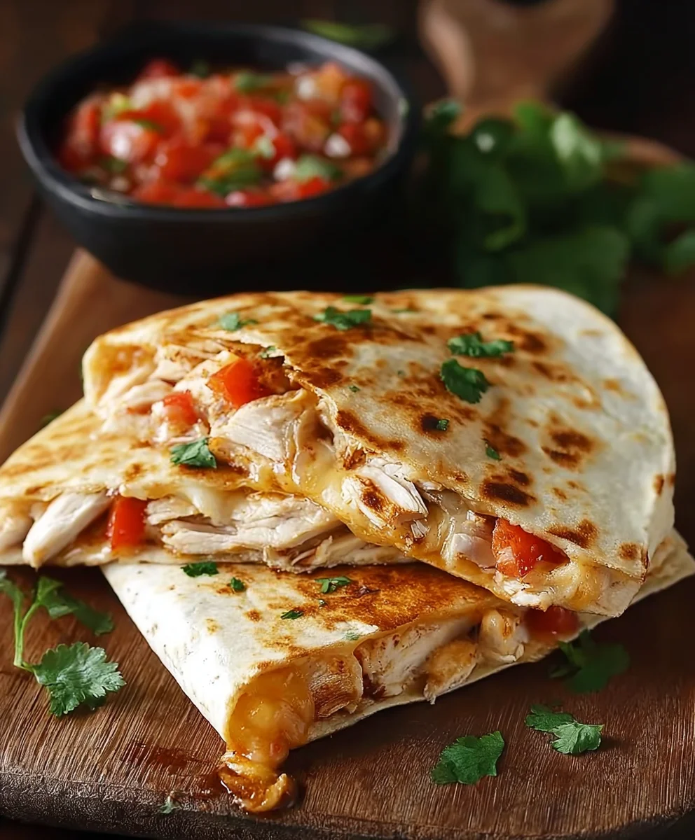 Leichte Hähnchen Quesadillas: Schnell & Lecker