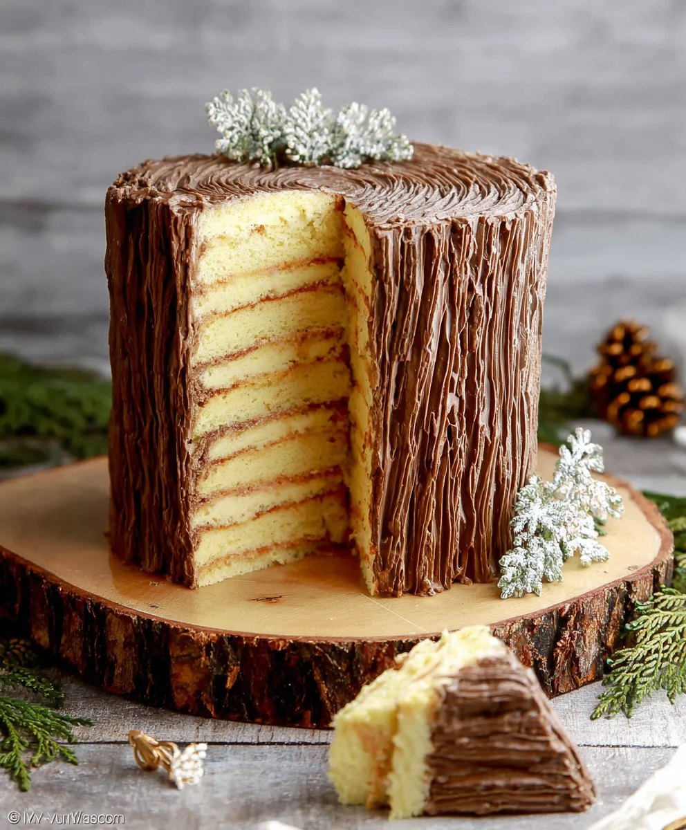 Der beste Baumstammkuchen: Einfaches Rezept!