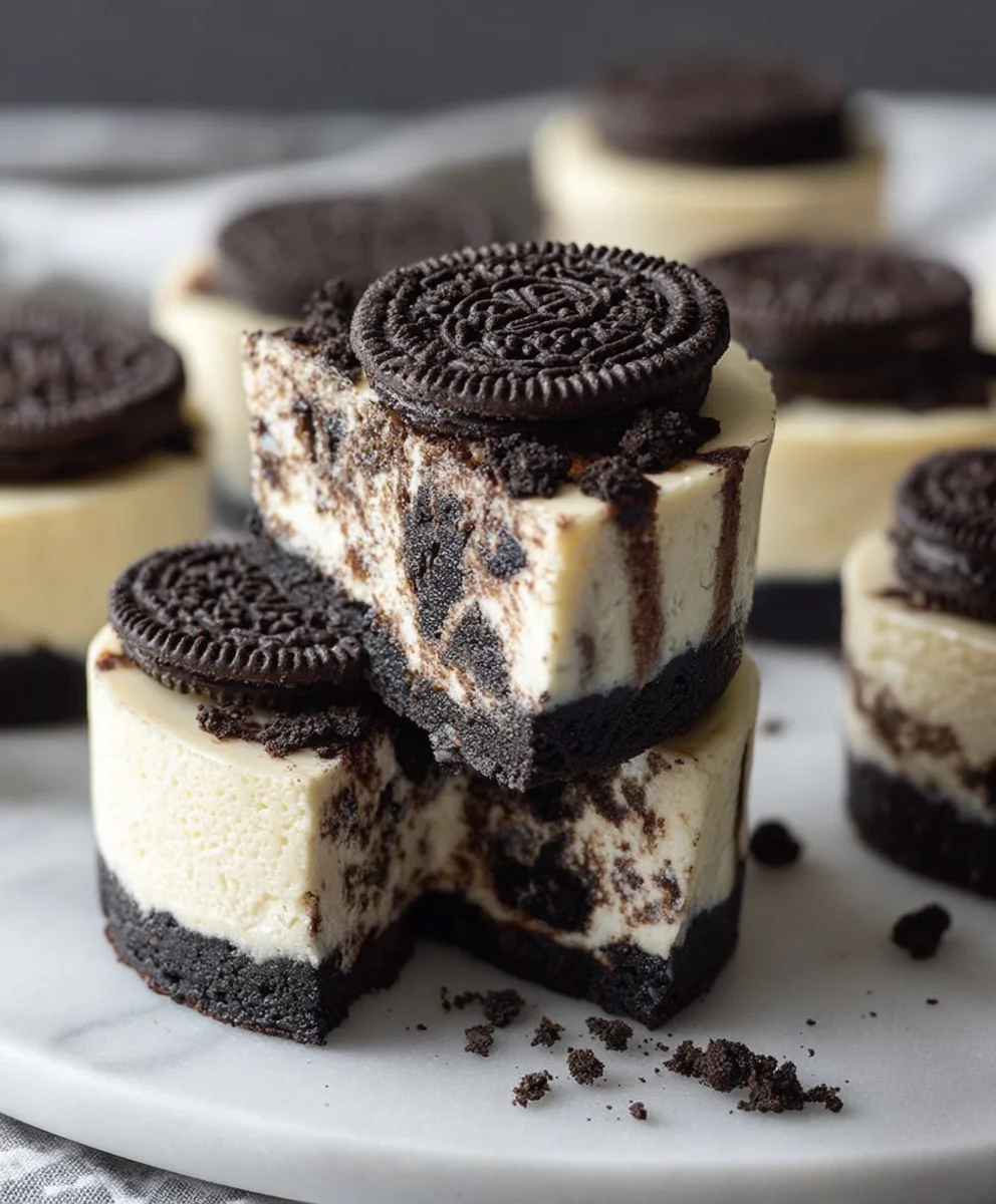Oreo Käsekuchen Happen: Einfach backen!