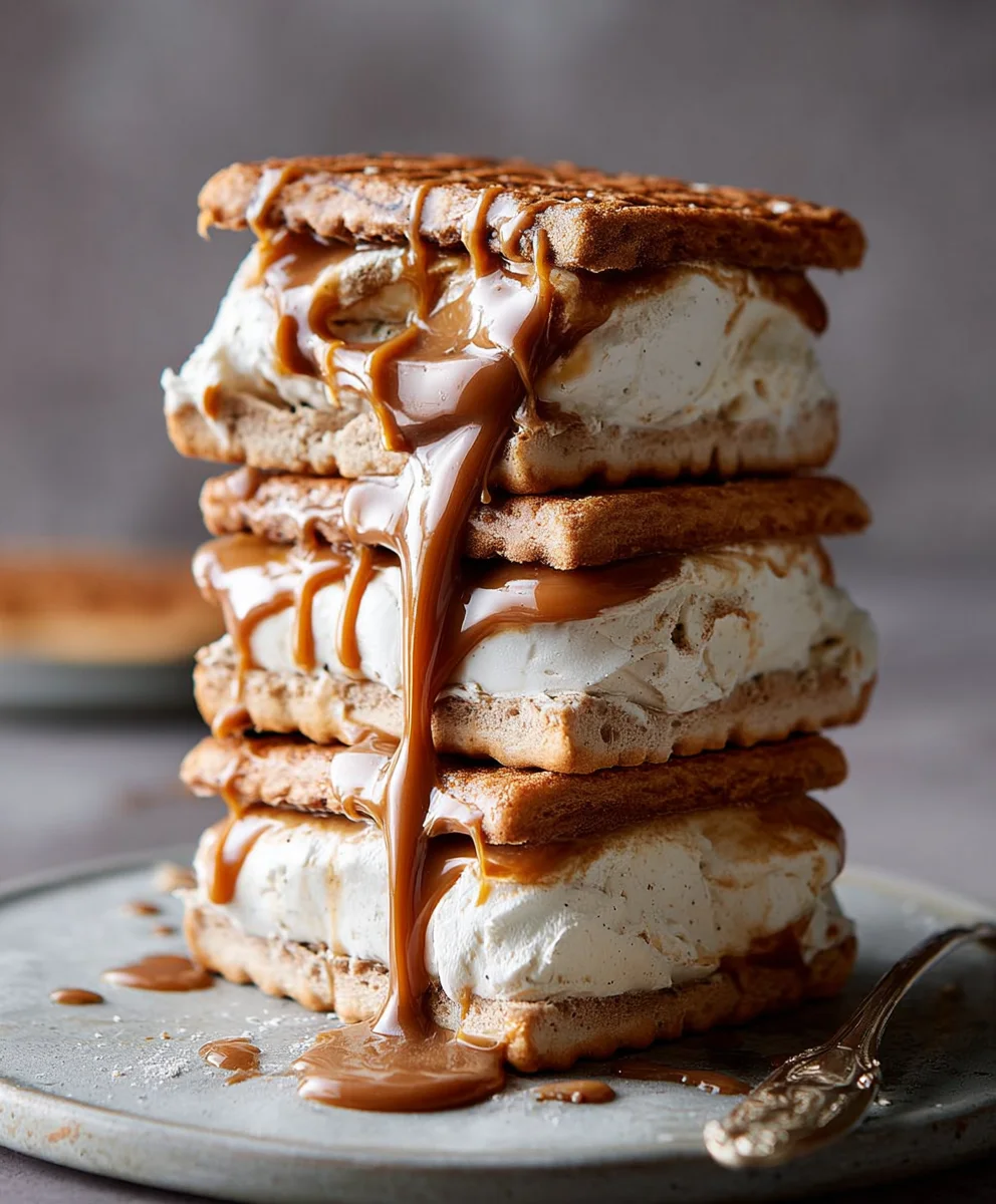 Chai Eis Karamell Sandwich: Einfach Lecker!