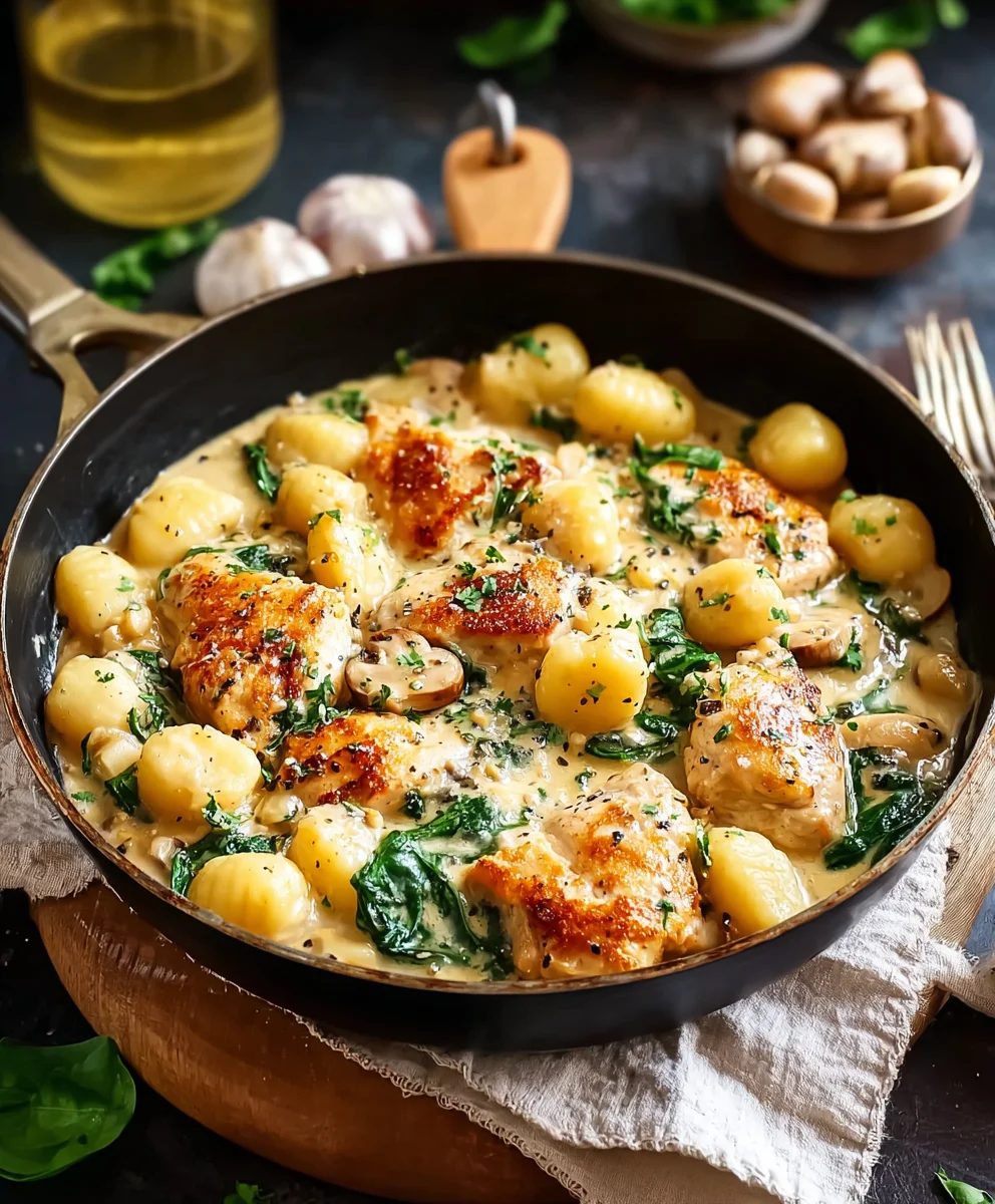 Knoblauch-Hähnchen-Gnocchi: Schnell & Lecker