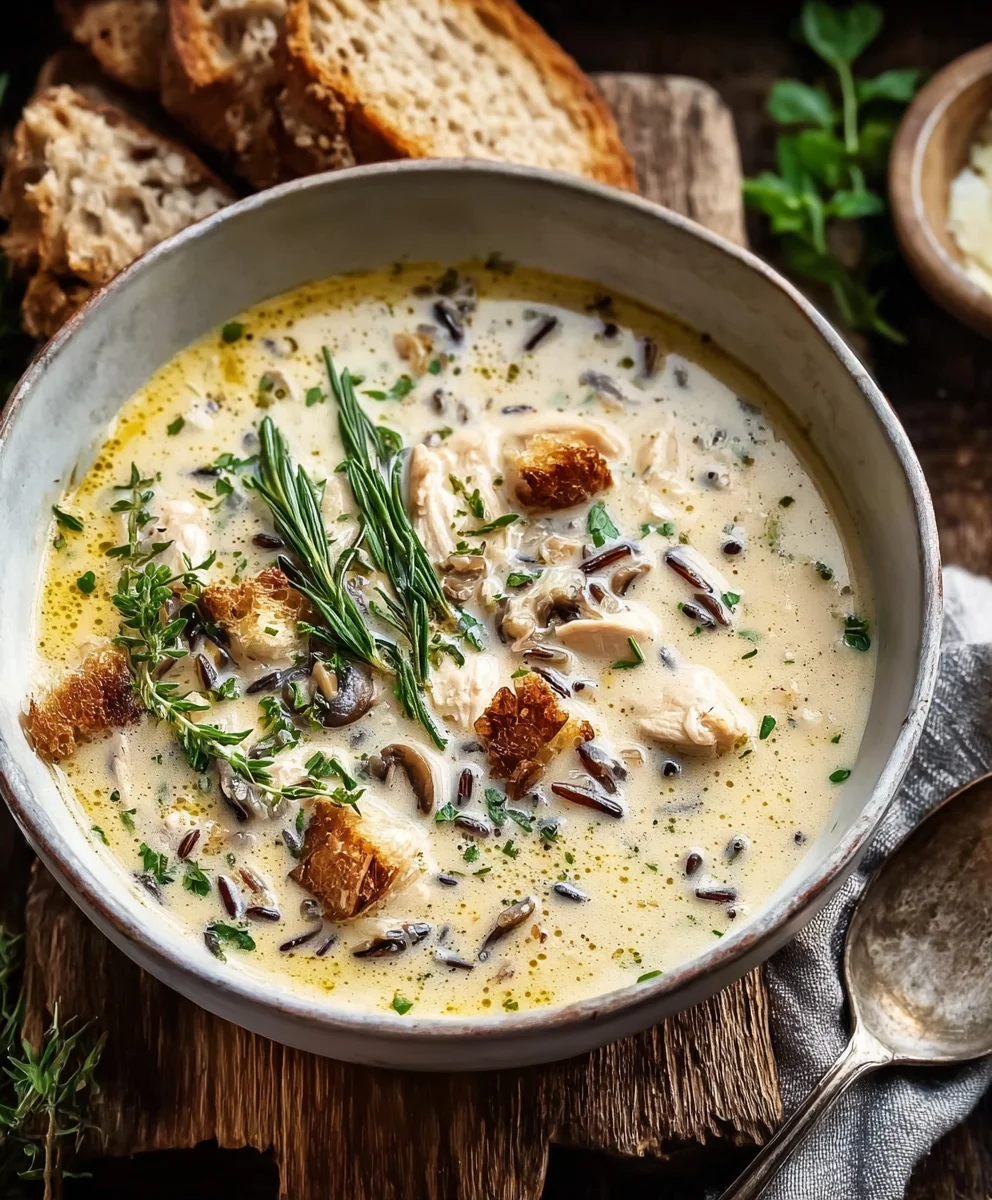 Cremige Hähnchen-Wildreis-Suppe: Schnell & Einfach