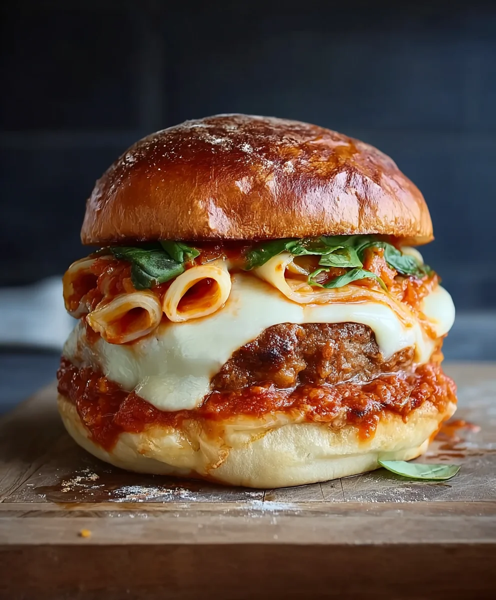 Lasagne Burger: Saftiger Rinder-Genuss