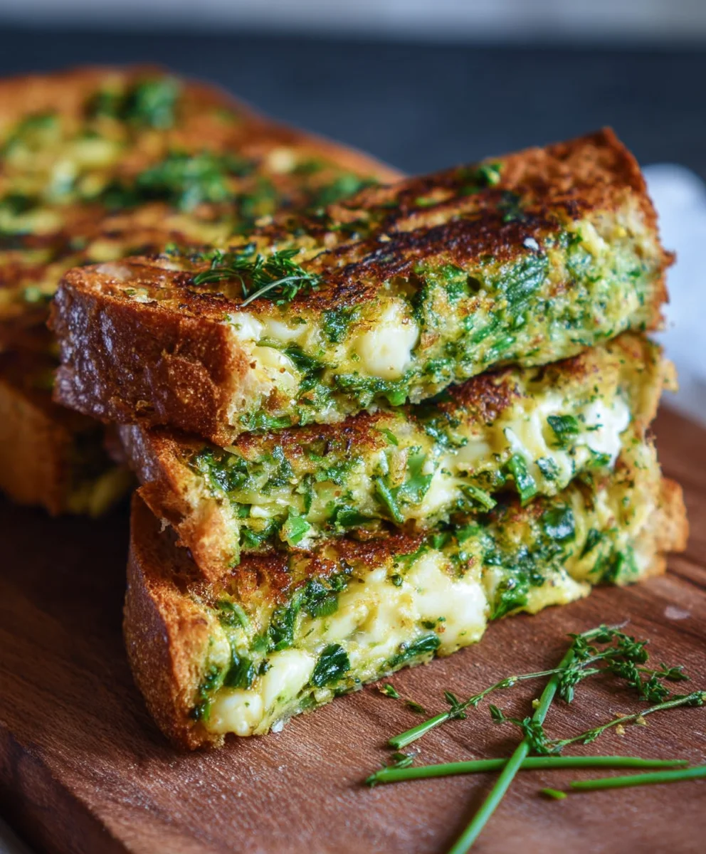 Bärlauch Käse Sandwich: Gebacken & Genussvoll