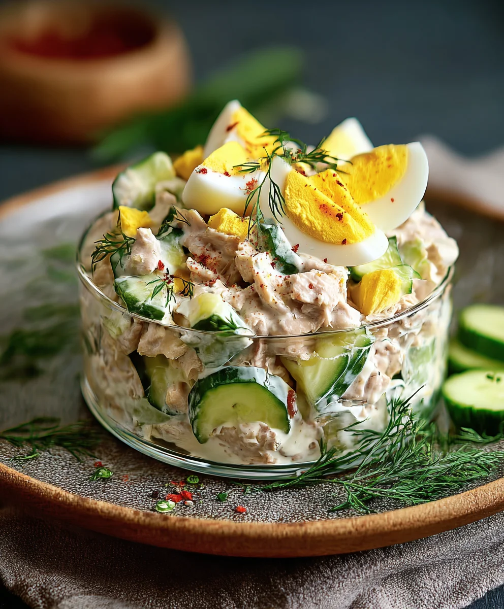 Thunfischsalat mit Ei & Joghurt: Herzhaft-Genuss