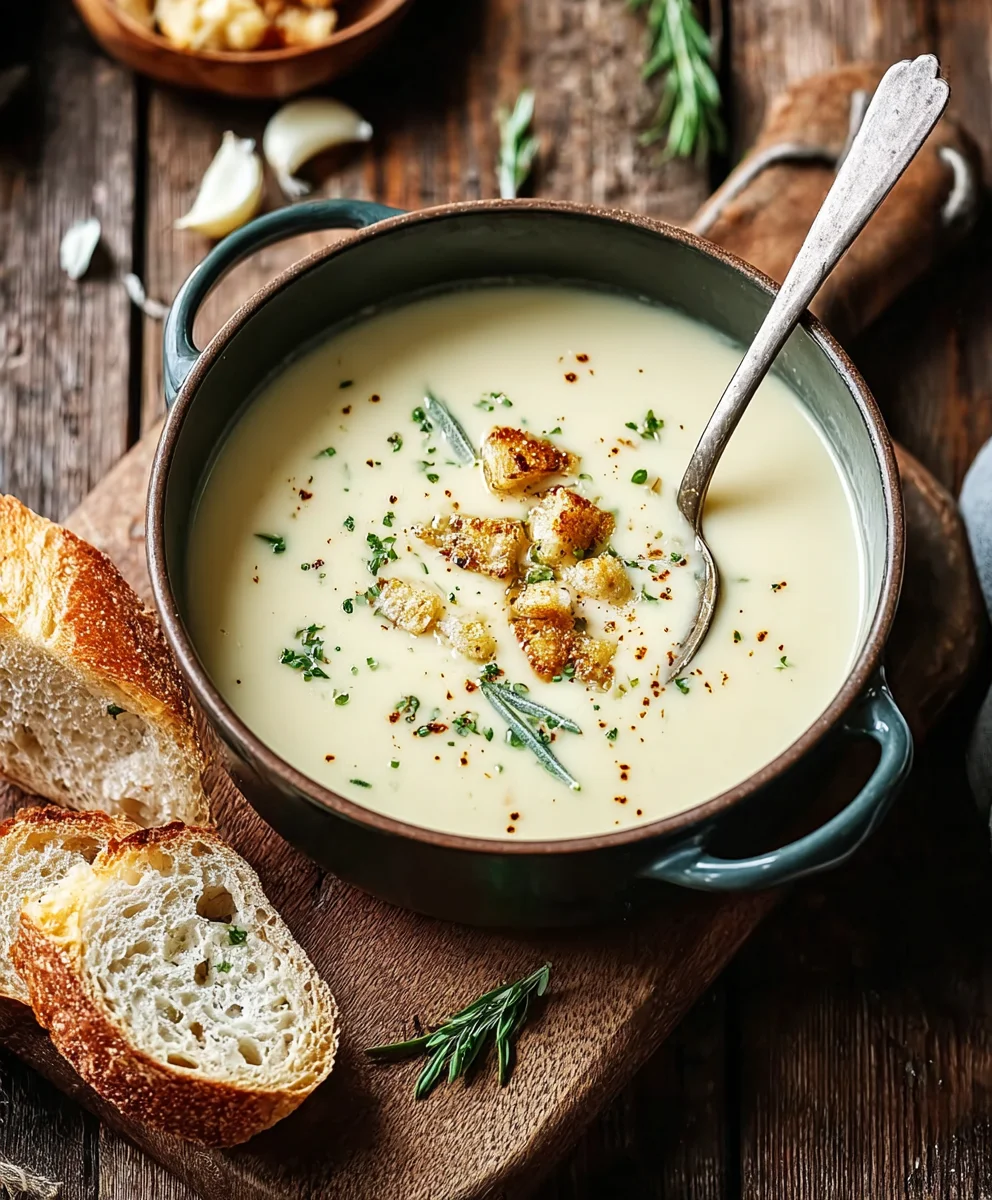Herzhafte Französische Rinderknoblauchsuppe – Einfaches Rezept