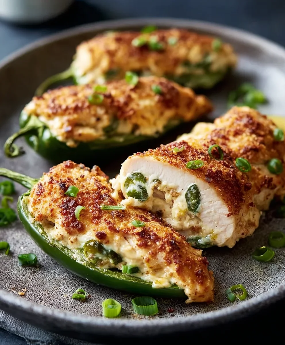 Jalapeño Popper Hähnchen: Gefüllt & Saftig