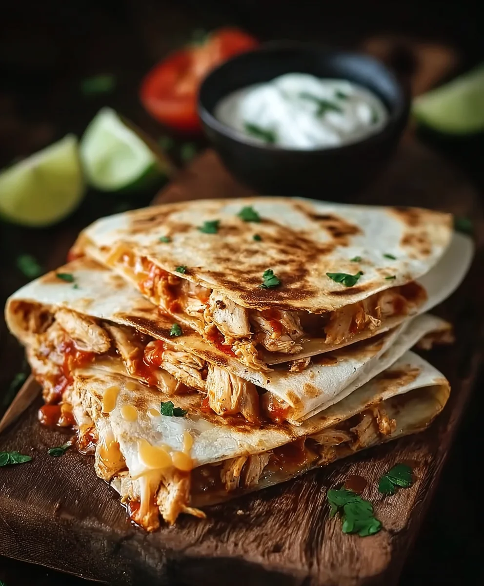 Leichte Hähnchen Quesadillas: Schnell & Lecker