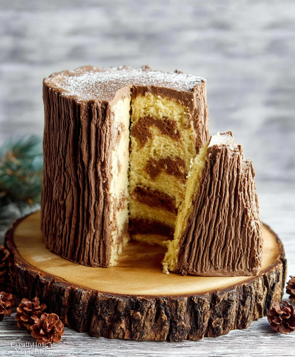 Der beste Baumstammkuchen: Einfaches Rezept!