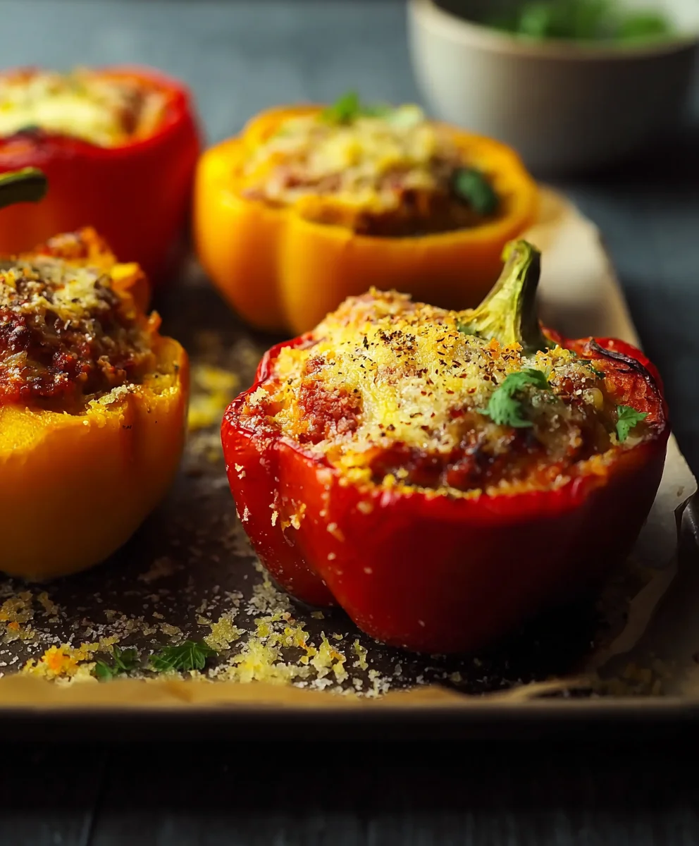 Airfryer Gefüllte Paprika (Rinderhack) – Schnell & Lecker