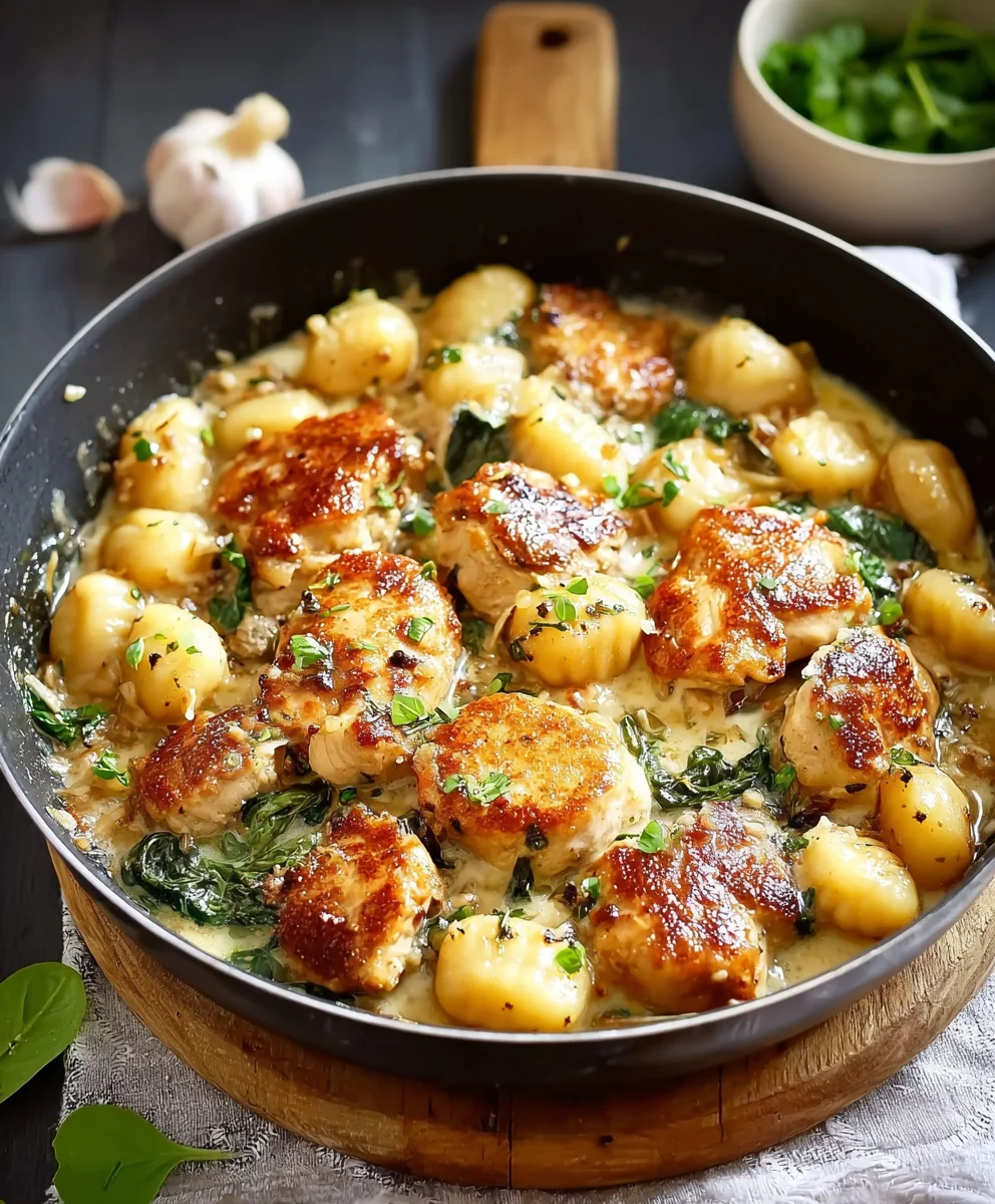 Knoblauch-Hähnchen-Gnocchi: Schnelle Pfanne