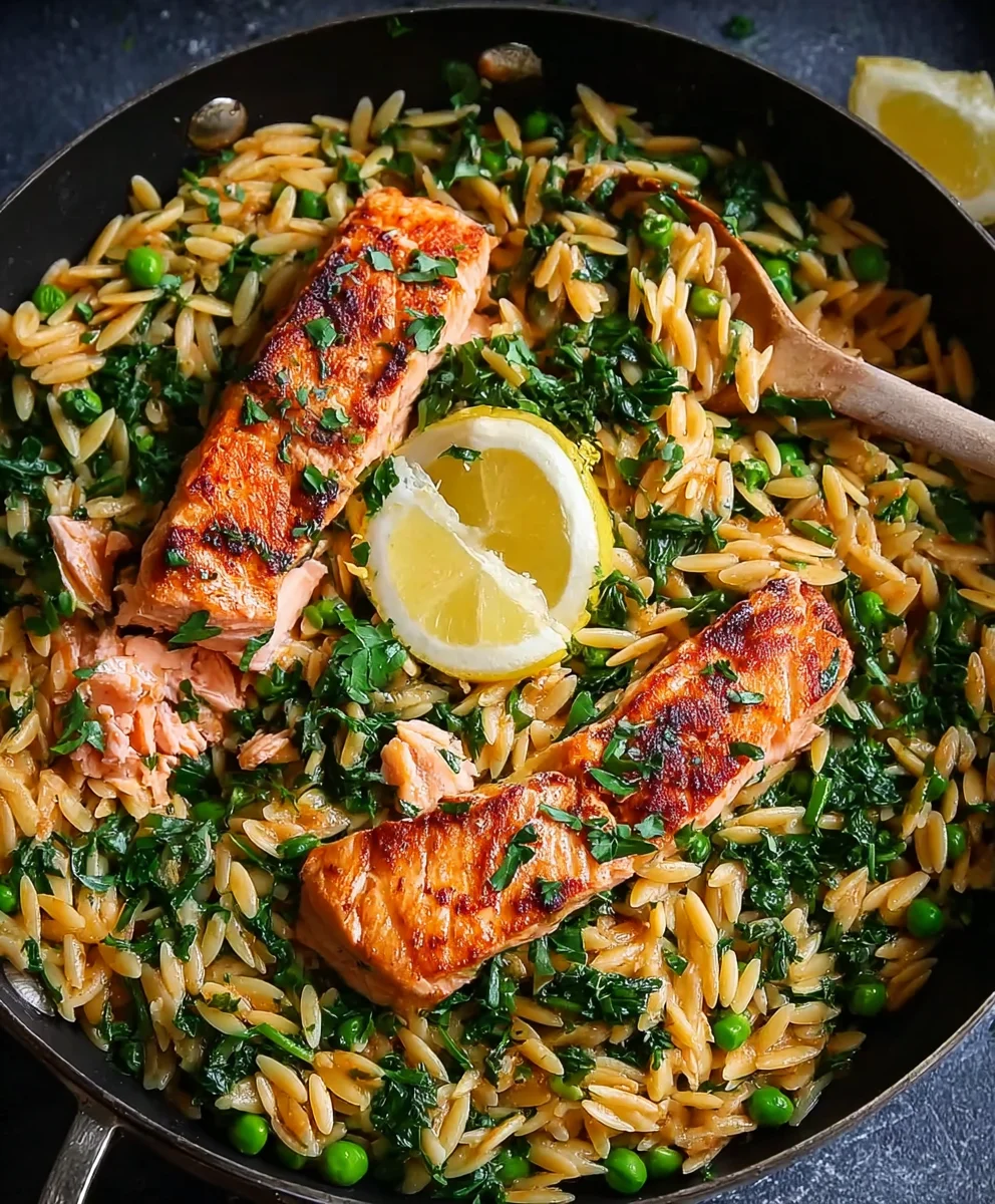Blitz-Lachs mit Zitrone-Orzo: Einfach & Lecker