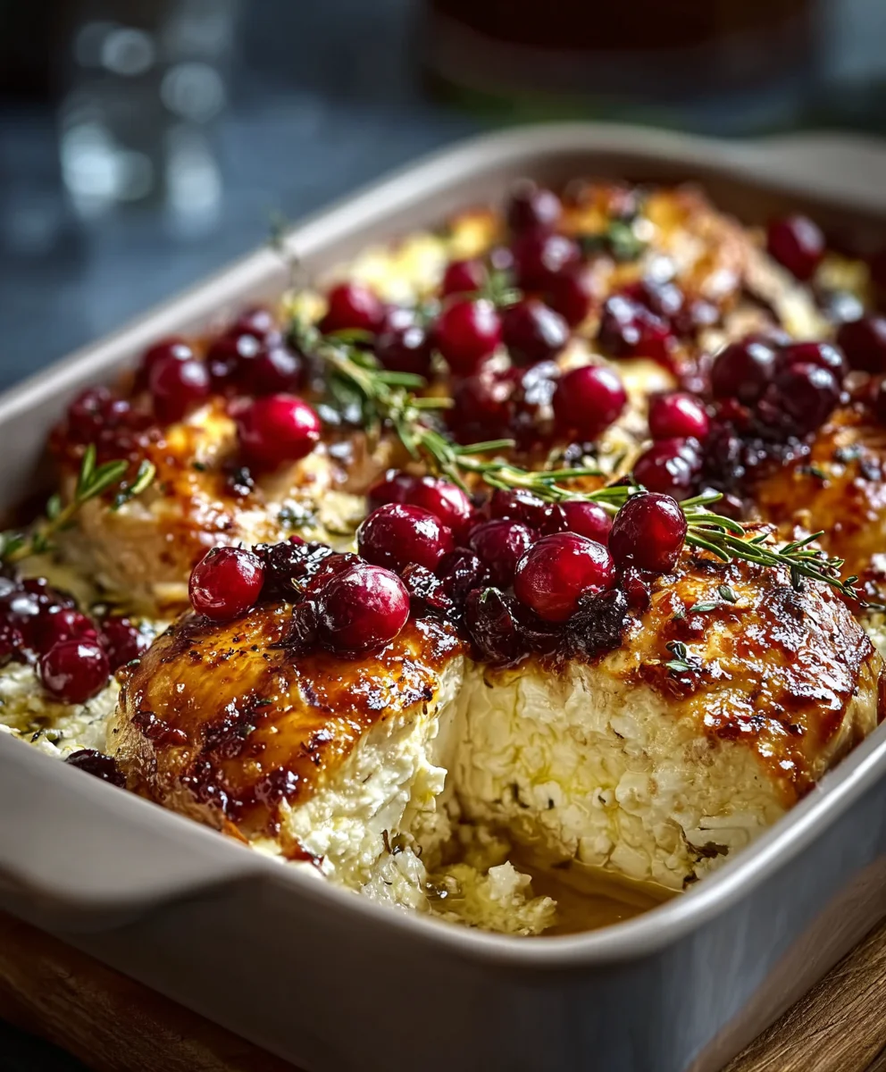 Honig Cranberry Hähnchen Auflauf mit Ricotta – Cremig & Lecker