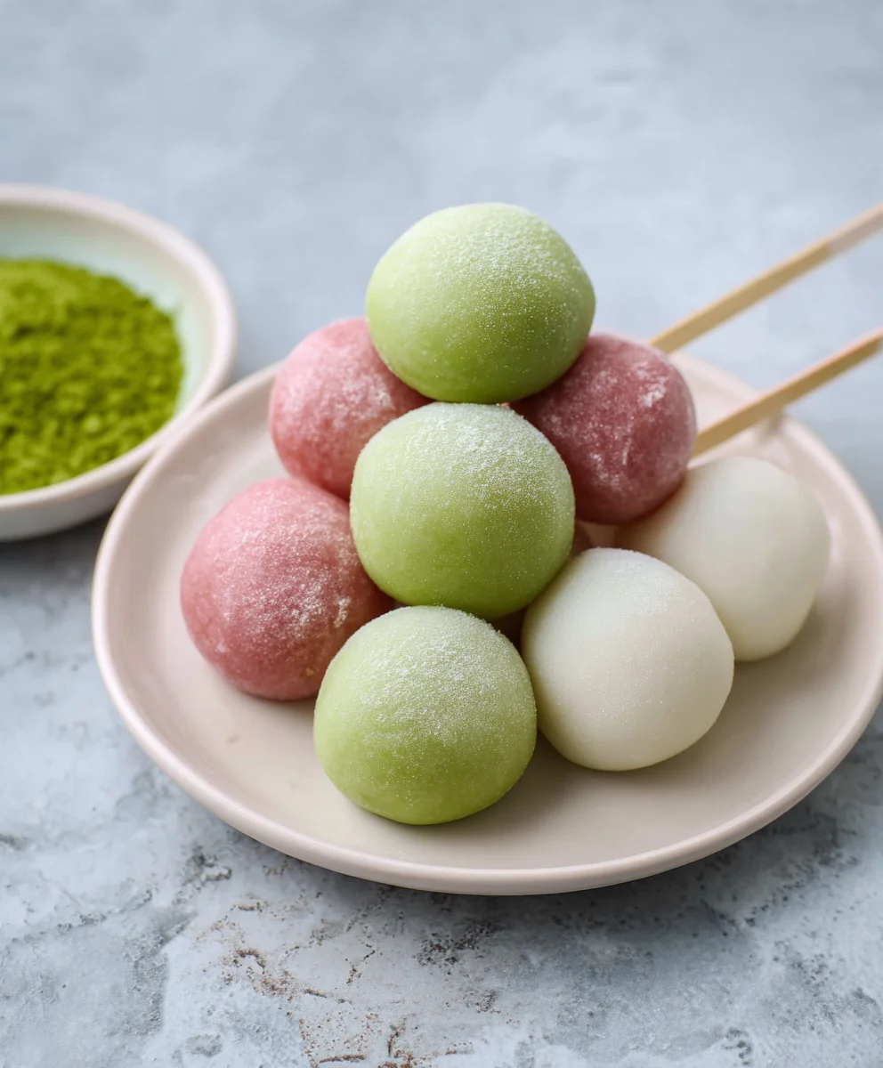 Einfaches Dango Rezept: Japanische Reisküchlein, leicht gemacht