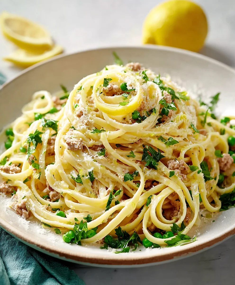 Linguine mit Rinderhack & Zitronensauce